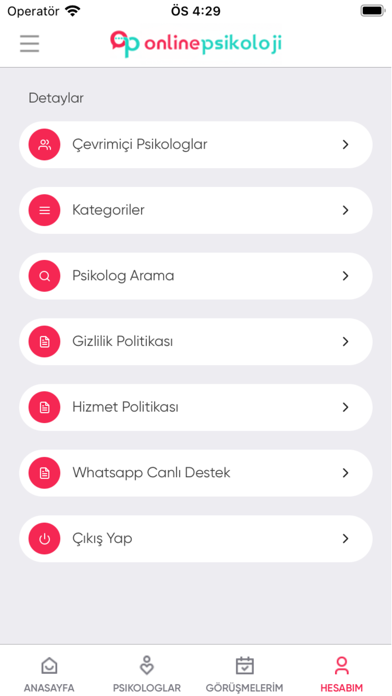 Online Psikoloji Screenshot
