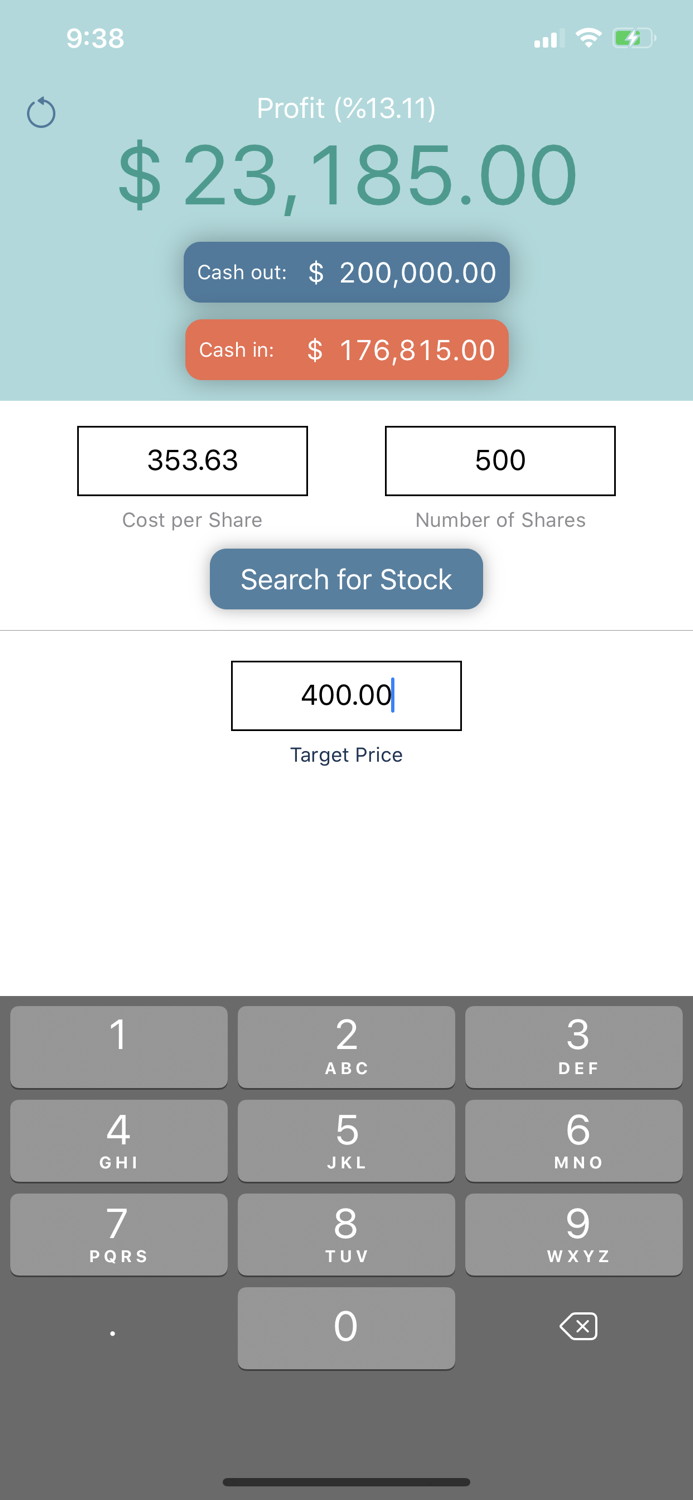 Simple Stock Profit Calc