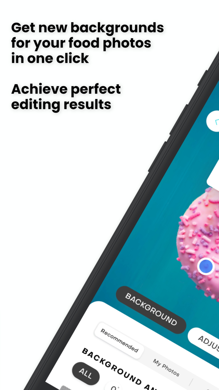 Food App camera and photo editor