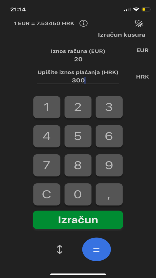 #5. HReuro - kusur kalkulator (iOS) 由: WebTech, vl. Josip Saric