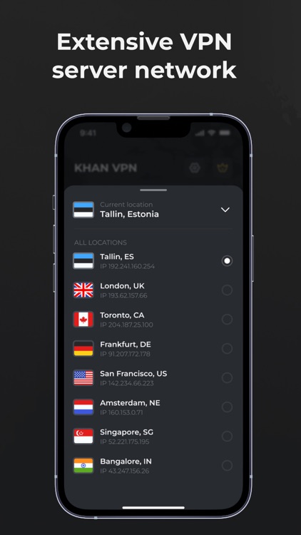 KhanVPN - VPN Location Changer screenshot-3