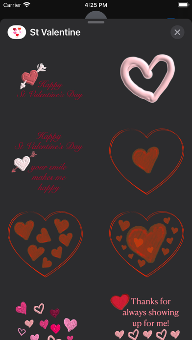 St Valentine stickers Screenshot