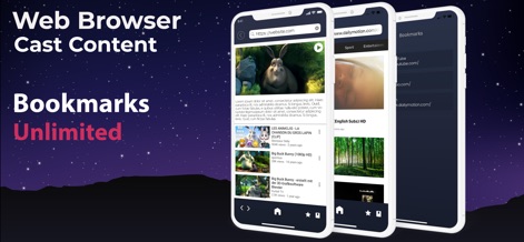 Smart View - Screen Mirroring - This tool empowers users to directly stream web videos from its integrated browser and conveniently save their favorite sites with unlimited bookmarking capabilities.