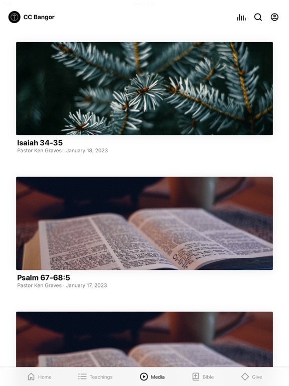 Calvary Chapel of Bangor iPad screenshot 3 - Education app