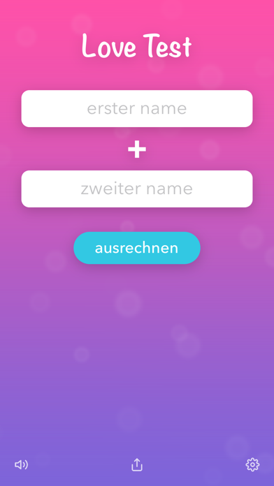 Namen liebes test Liebesrechner Liebestest