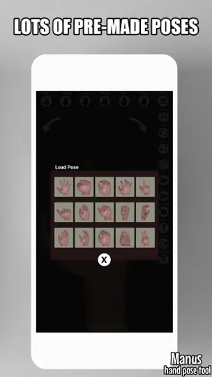 Captura de pantalla de Manus - Hand Reference For Art en iPhone 4