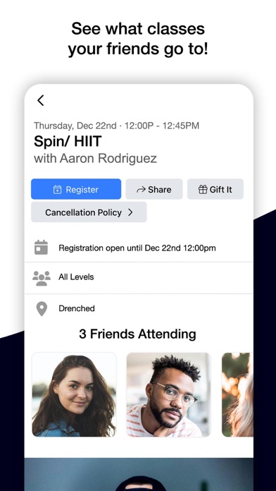 Drenched Spin & Fitness Screenshot