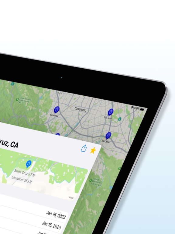 RainParade iPad screenshot 2 - Weather app