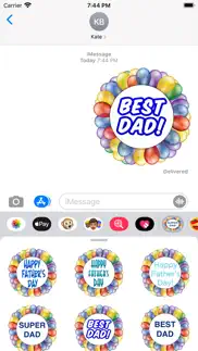 How to cancel & delete happy father's day stickers - 1
