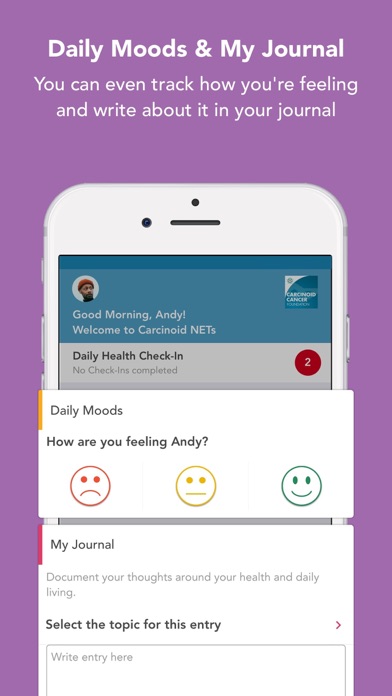 NET Cancer Health Storylines Screenshot