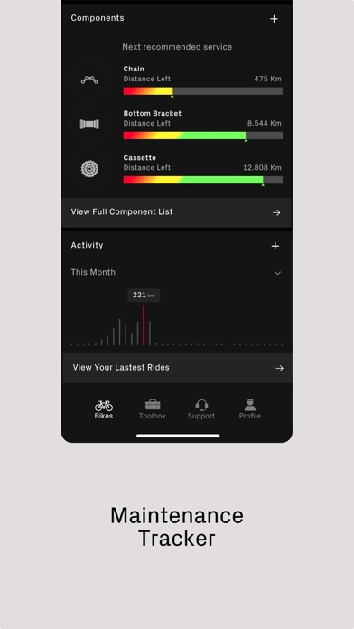 CeramicSpeed Bike App Screenshot