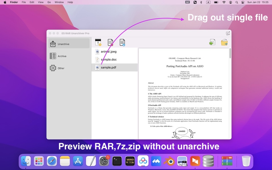 ES RAR Unarchiver - 1.0 - (macOS)