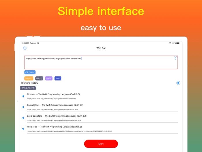 PicCrop-WebPage Screenshot