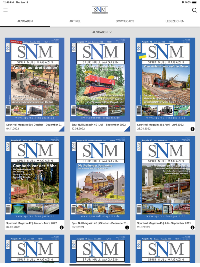 Spur Null Magazin App