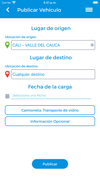 Cárgalo Business Screenshot