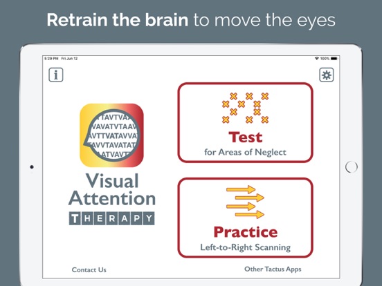 Visual Attention Therapy iPad app afbeelding 1