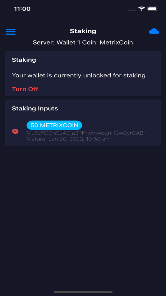 #4. My Staking Wallet (iOS) Ved: 3 Feathers Consulting Ltd