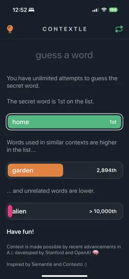 Game screenshot Contextle - Guess the Word mod apk