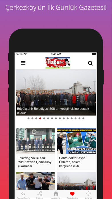 Çerkezköy Haber Gazetesi Screenshot