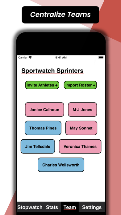 Sportwatch: Track your Team Screenshot