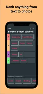 Tier List - Rank Anything screenshot #4 for iPhone