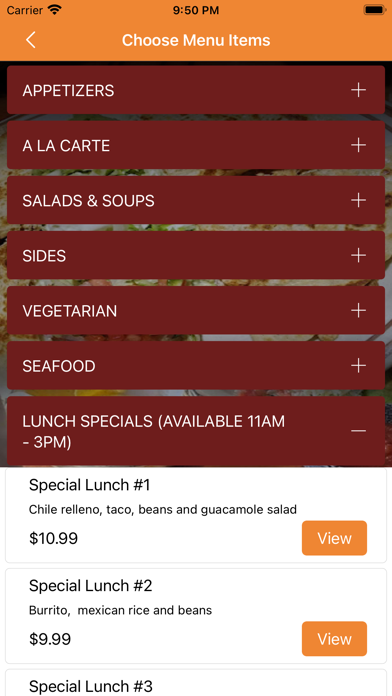 Casa Real Mexican Restaurant Screenshot