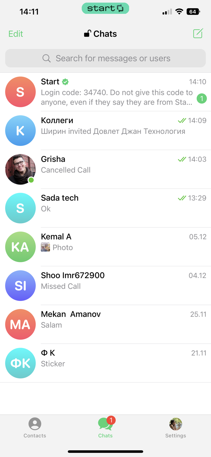 Start Messenger