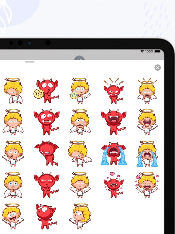 Screenshot #6 pour Angel and Devil Stickers