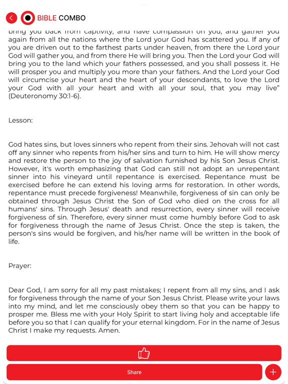 Screenshot #6 pour Bible Combo Devotion