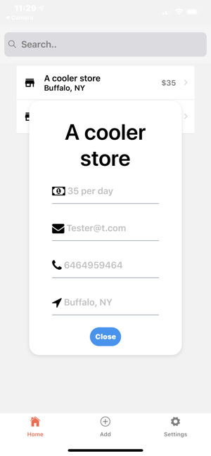 Leased - Unused retail space