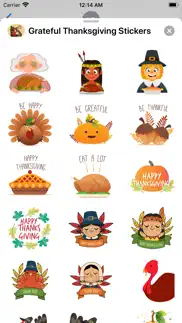grateful thanksgiving stickers iphone screenshot 3