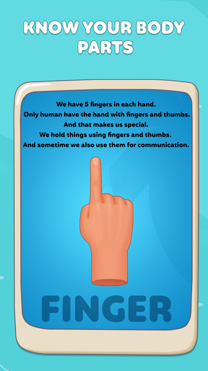 Body Parts Game Fun Learning