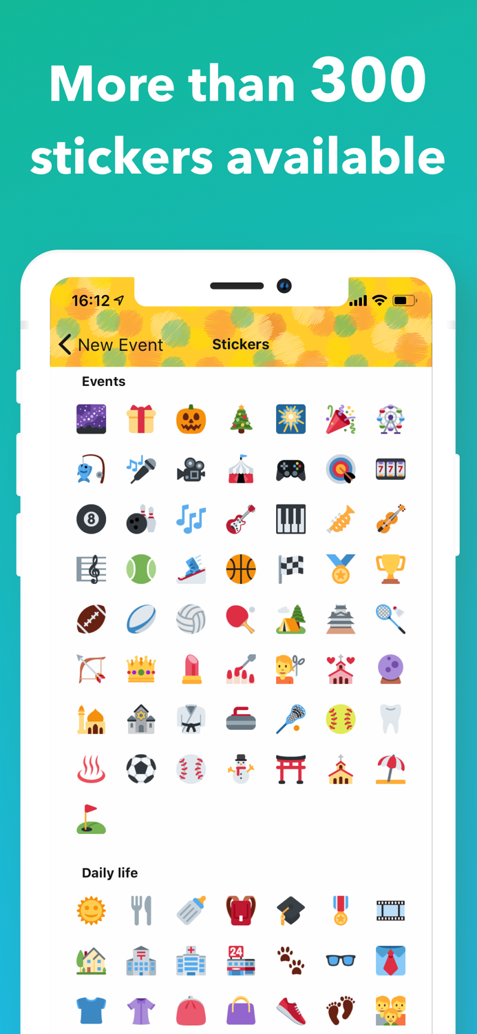 Sticker Calendar Time Planner