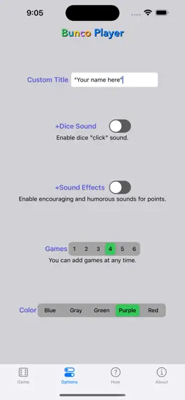 Game screenshot Bunco Player hack