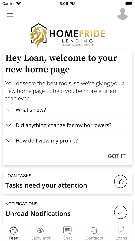 #1. HomePride Lending (iOS) By: American Financial Network