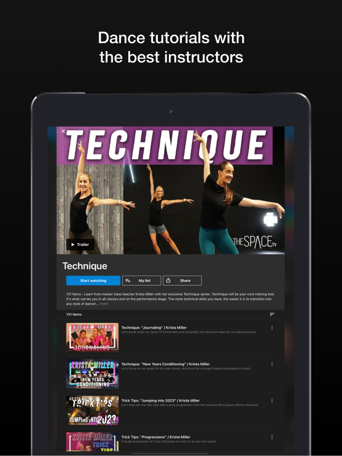 The Space TV Dance Classes