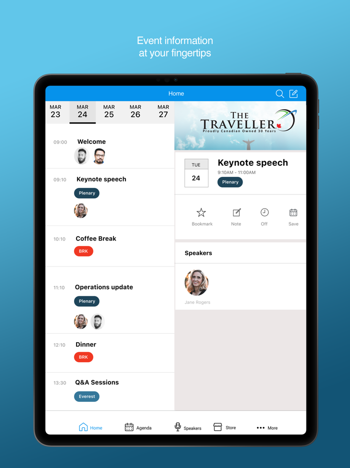 The Traveller’s Event App