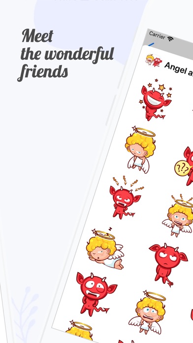 Screenshot #2 pour Angel and Devil Stickers