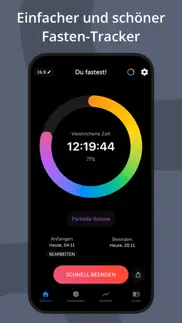 intervallfasten tracker fasta iphone bildschirmfoto 1
