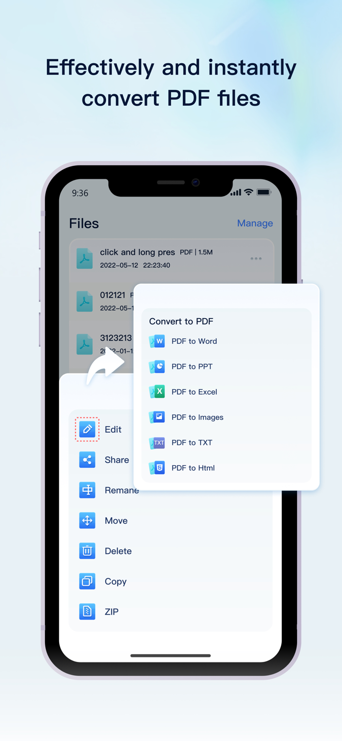 PDF conversion assistant