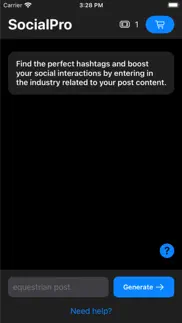 socialpro - social hashtags iphone screenshot 1