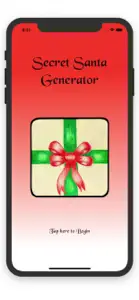 Secret Santa Generator! screenshot #1 for iPhone