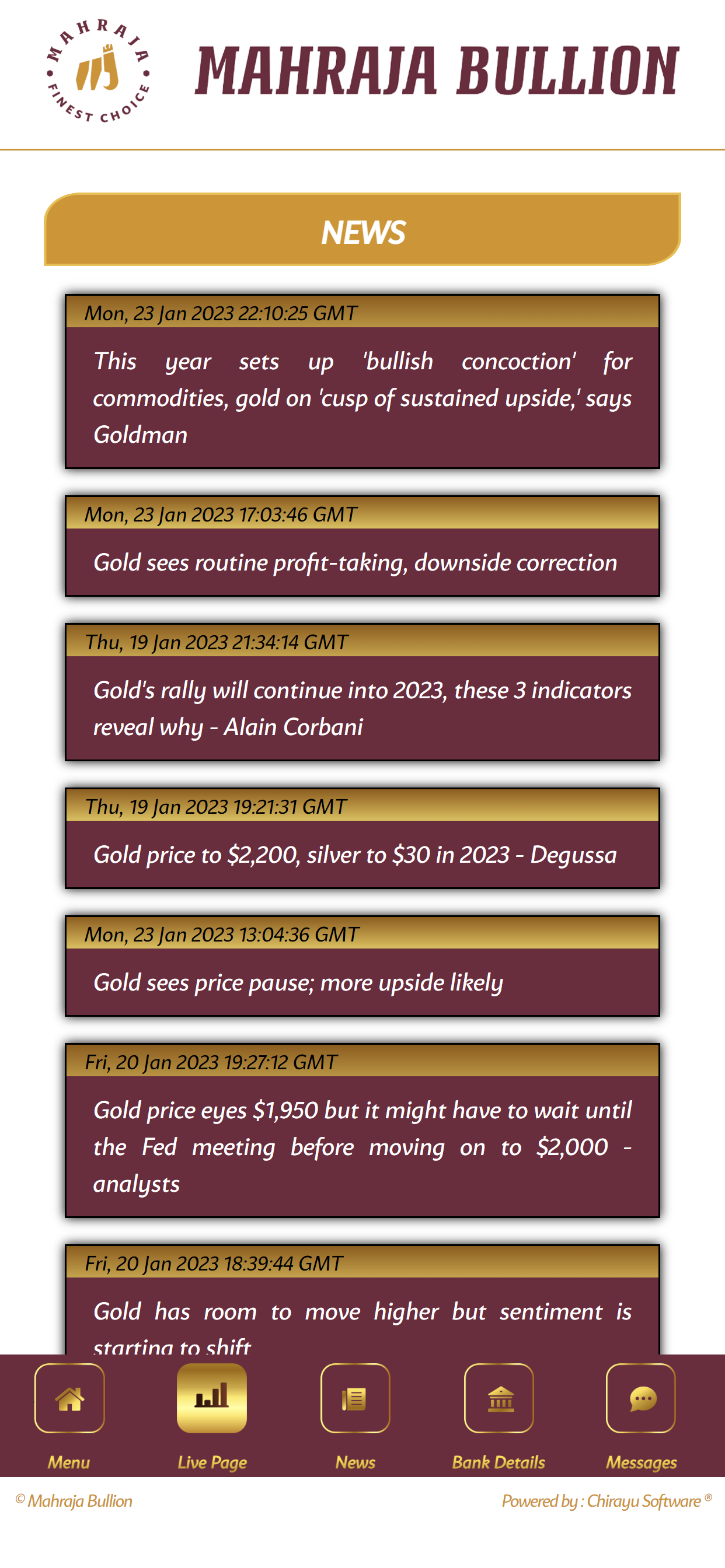 Mahraja Bullion screenshot 7