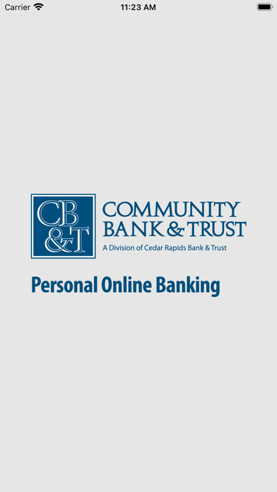 Community Bank – Personal Screenshot