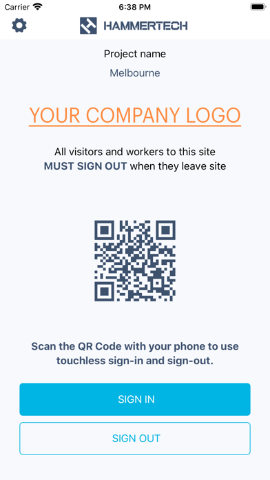 HammerTech Sign-in Book Screenshot