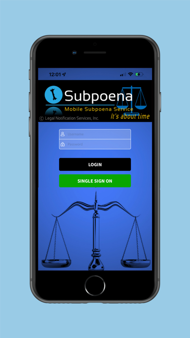 iSubpoena Screenshot