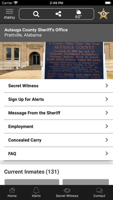 Autauga County Alabama Sheriff Screenshot