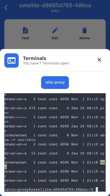 kubenav - Kubernetes Dashboard screenshot 5 of 7