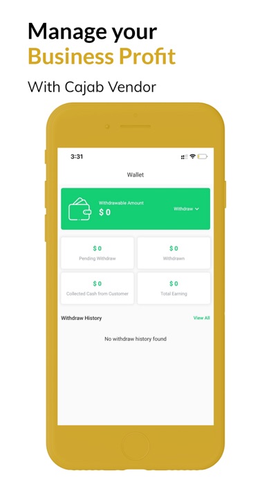 Cajab Vendor Screenshot