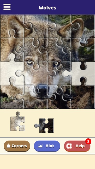Wolf Lovers Puzzle Screenshot
